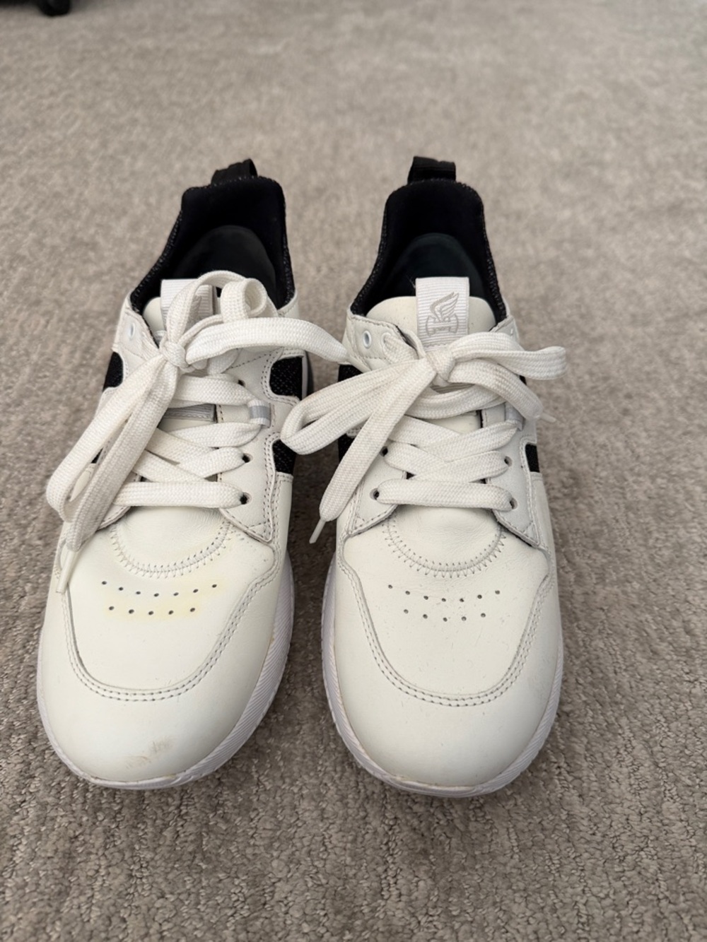 Hogan White and Black Athletic Sneakers